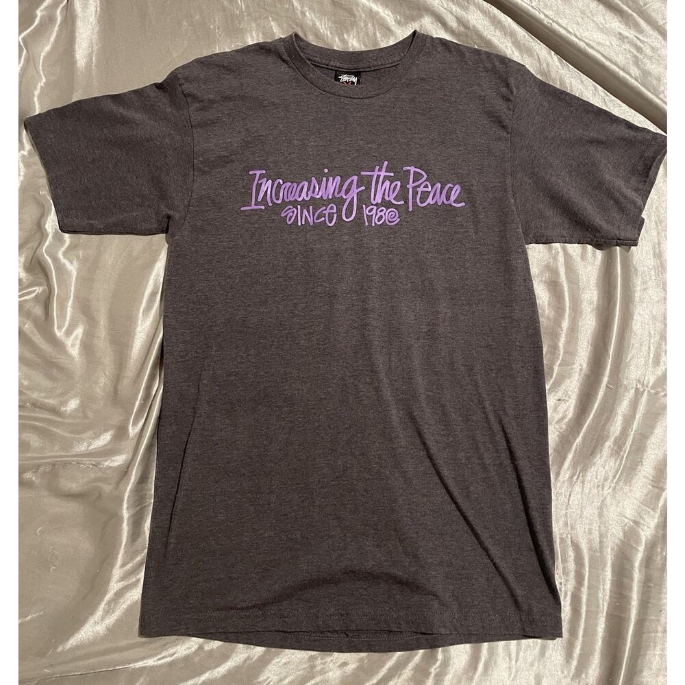 STUSSY INCREASING THE PEACE SINCE 198@ 30TH ANNIVERSARY TEE SIZE M